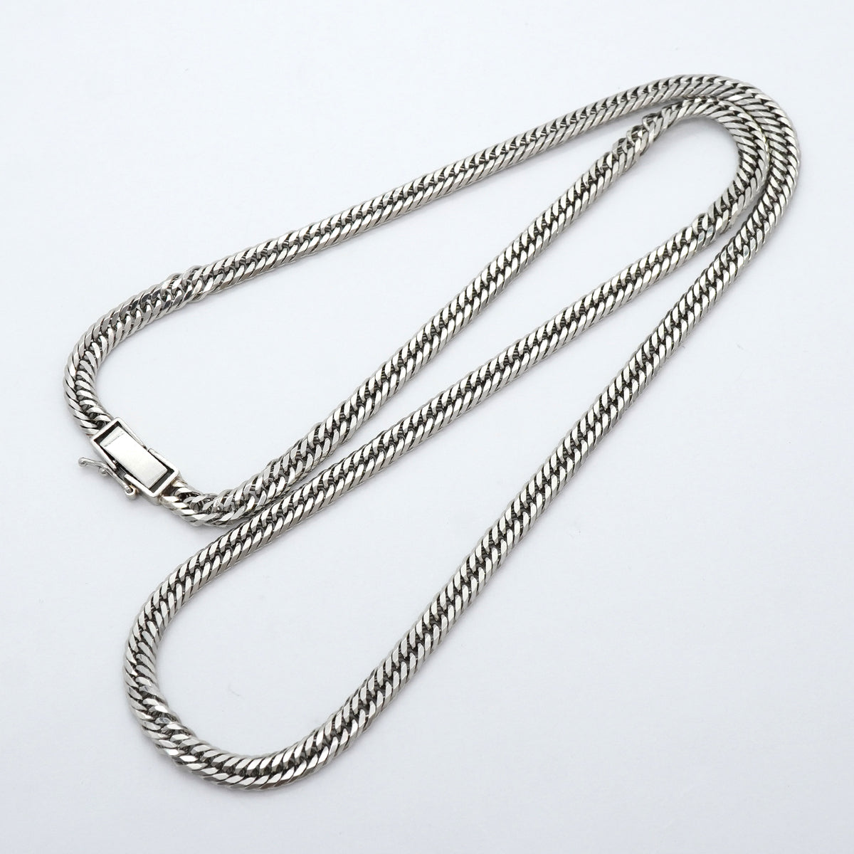 【6khh0010】喜平 ネックレス Pt850 プラチナ トリプル 12面 50.7cm 30.8g キヘイ【中古】メンズ レディース ユニセックス