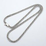 【6khh0010】喜平 ネックレス Pt850 プラチナ トリプル 12面 50.7cm 30.8g キヘイ【中古】メンズ レディース ユニセックス