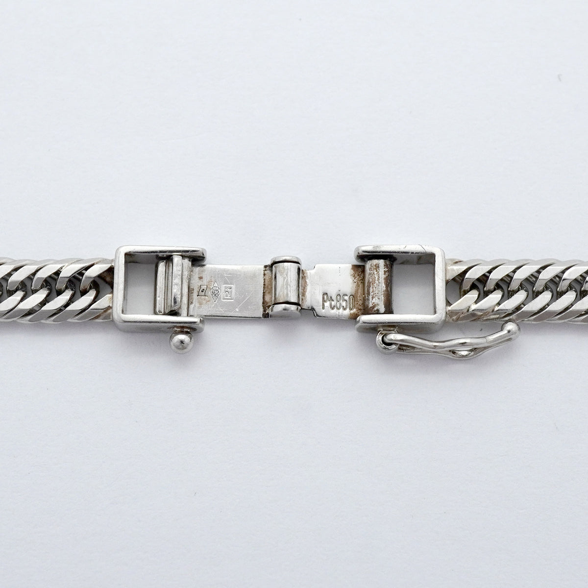 【6khh0010】喜平 ネックレス Pt850 プラチナ トリプル 12面 50.7cm 30.8g キヘイ【中古】メンズ レディース ユニセックス