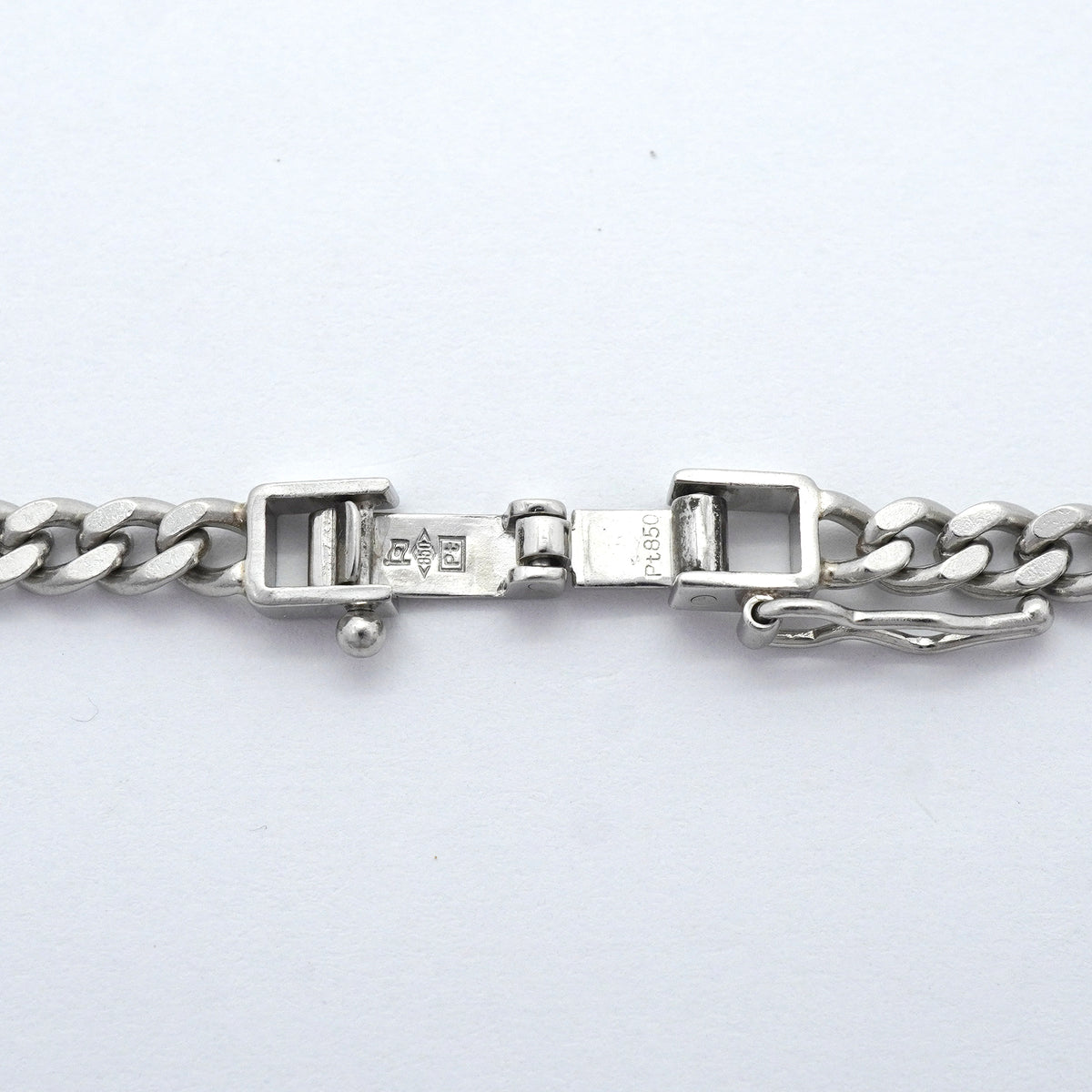 【6khh0011】喜平 ネックレス Pt850 プラチナ 2面 シングル 51.4cm 30.2g キヘイ【中古】メンズ レディース ユニセックス