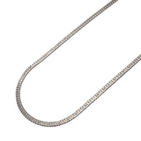 【6khh0012】喜平 ネックレス Pt850 プラチナ 6面 ダブル 50.5cm 11.4g キヘイ【中古】メンズ レディース ユニセックス