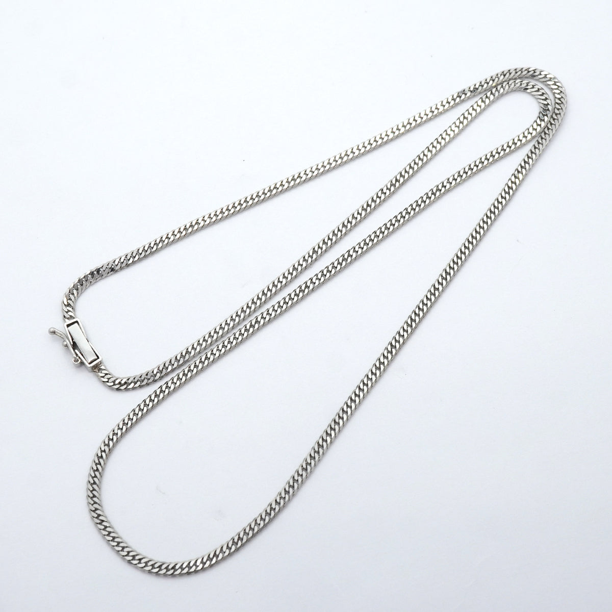 【6khh0012】喜平 ネックレス Pt850 プラチナ 6面 ダブル 50.5cm 11.4g キヘイ【中古】メンズ レディース ユニセックス