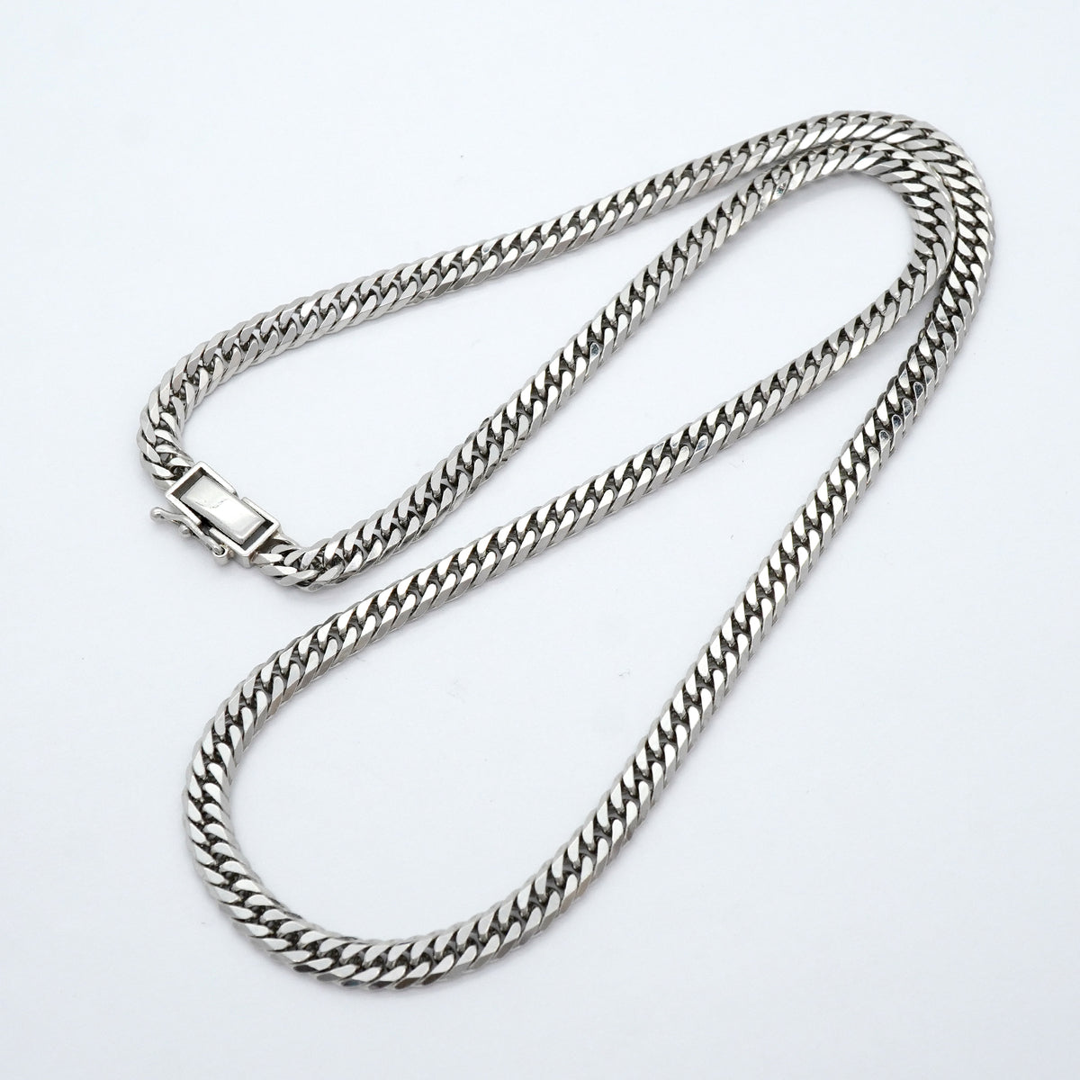 【6khh0014】喜平 ネックレス Pt850 プラチナ 6面 ダブル 51cm 50.7g キヘイ【中古】メンズ レディース ユニセックス