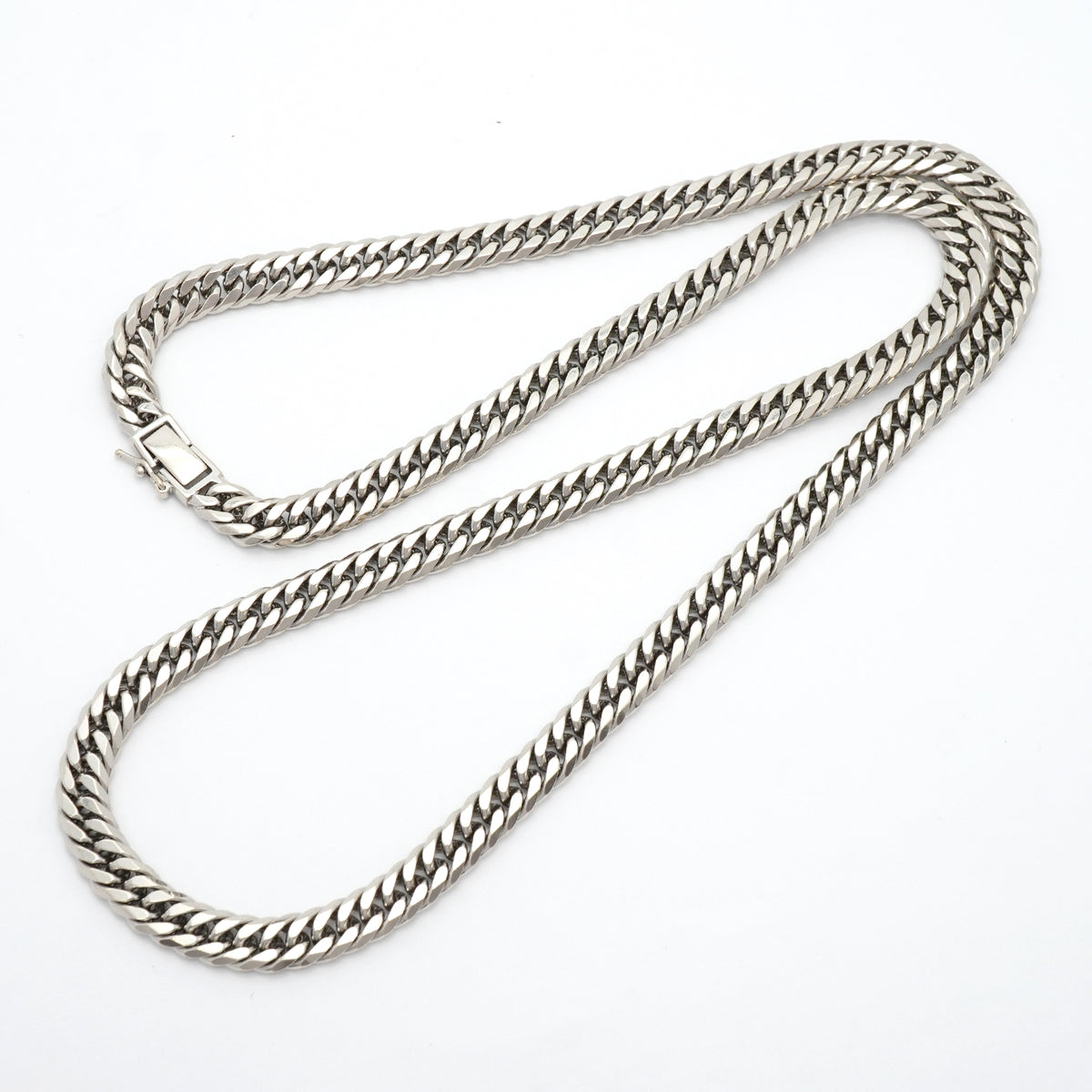 【6khh0019】喜平 ネックレス Pt850 プラチナ 6面 ダブル 60.5cm 103.5g キヘイ【中古】メンズ レディース ユニセックス