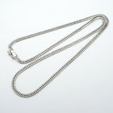 【6khh0020】喜平 ネックレス Pt850 プラチナ 6面 ダブル 50.3cm 20.5g キヘイ【中古】メンズ レディース ユニセックス