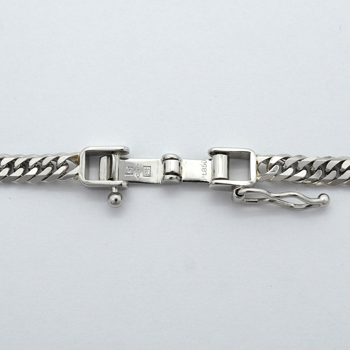 【6khh0020】喜平 ネックレス Pt850 プラチナ 6面 ダブル 50.3cm 20.5g キヘイ【中古】メンズ レディース ユニセックス
