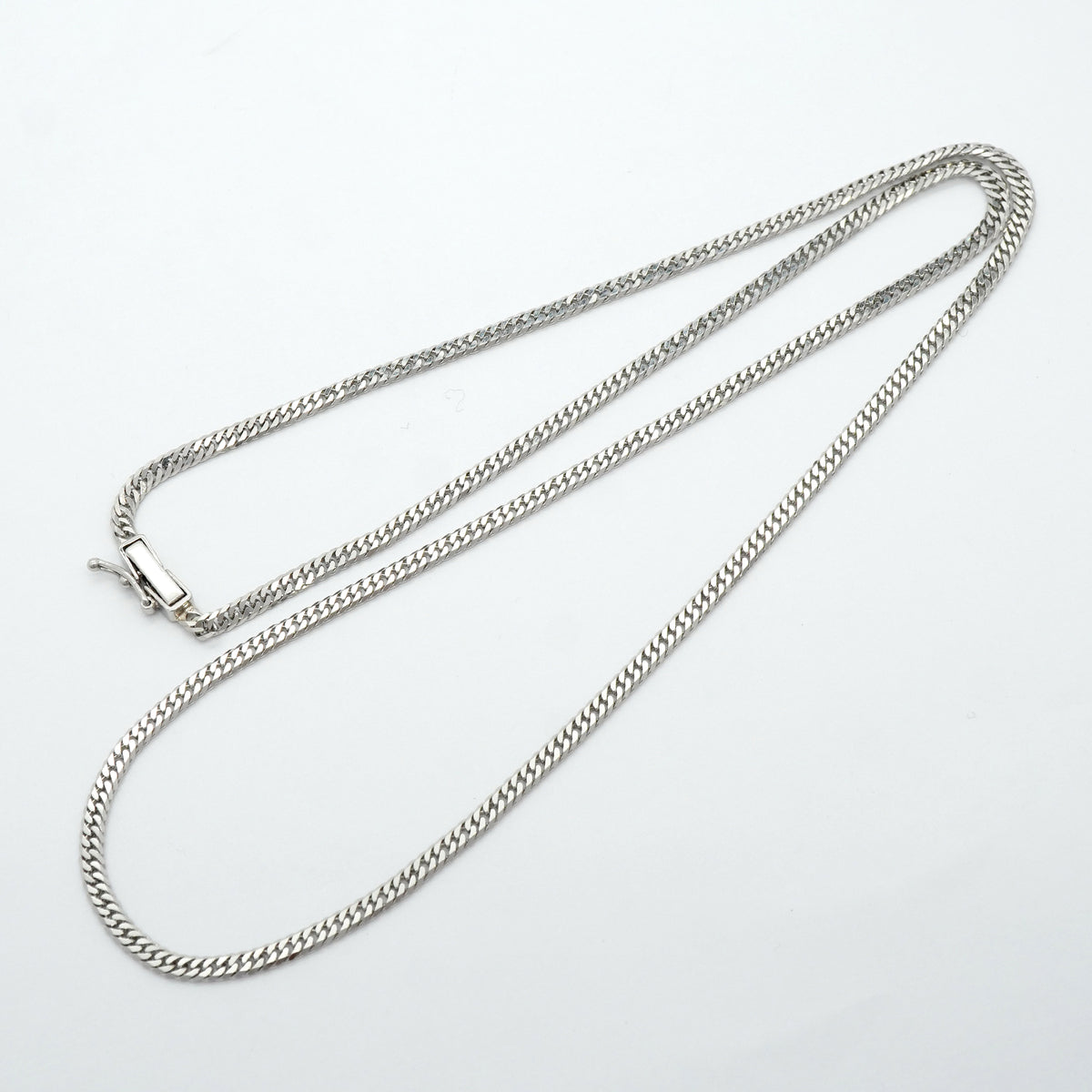 【6khh0022】喜平 ネックレス Pt850 プラチナ 6面 ダブル 50.4cm 11.2g キヘイ【中古】メンズ レディース ユニセックス