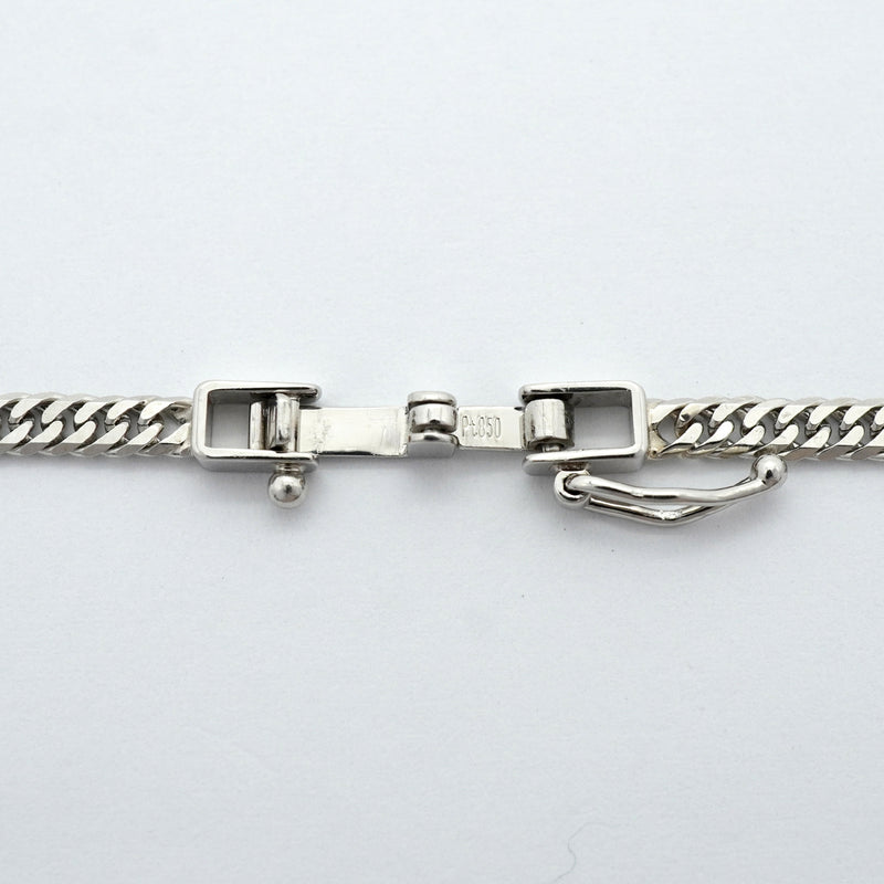 【6khh0022】喜平 ネックレス Pt850 プラチナ 6面 ダブル 50.4cm 11.2g キヘイ【中古】メンズ レディース ユニセックス