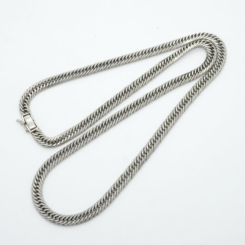 【6khh0023】喜平 ネックレス Pt900 プラチナ 8面 トリプル 56.5cm 54.7g キヘイ【中古】メンズ レディース ユニセックス