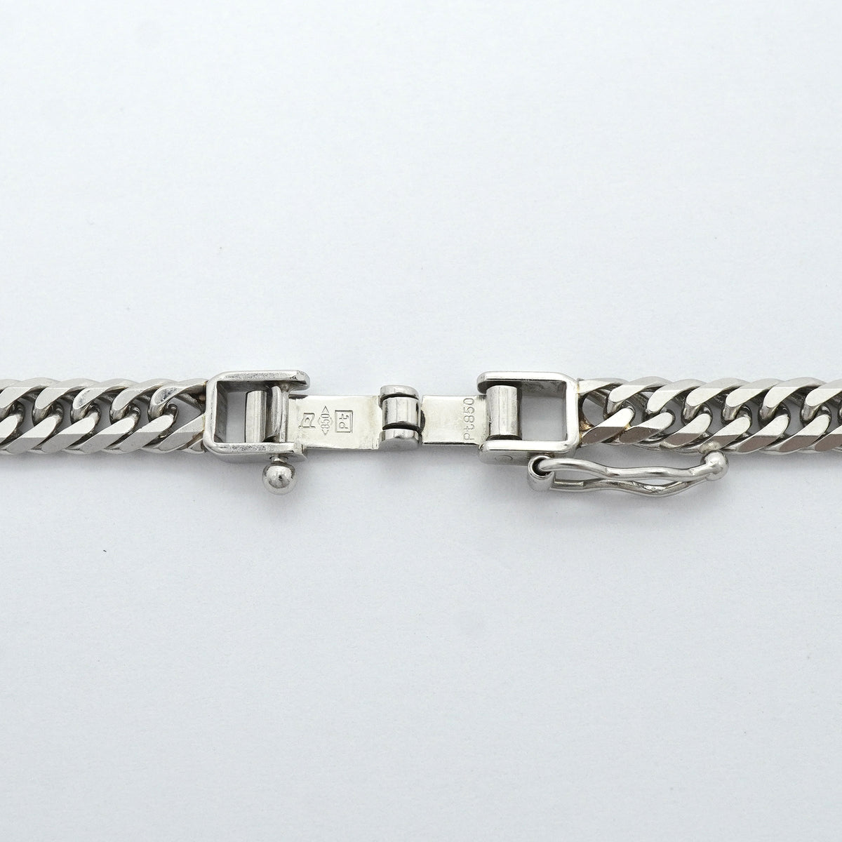 【6khh0024】喜平 ネックレス Pt850 プラチナ 6面 ダブル 50.3cm 30.3g キヘイ【中古】メンズ レディース ユニセックス