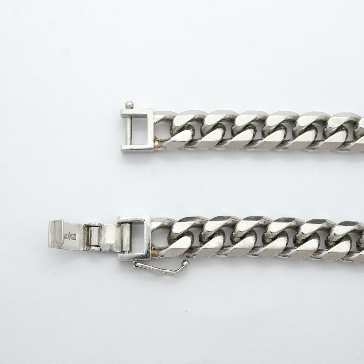 【6khh0025】喜平 ブレスレット Pt850 プラチナ 8面 シングル 22.1cm 100.8g キヘイ【中古】メンズ レディース ユニセックス