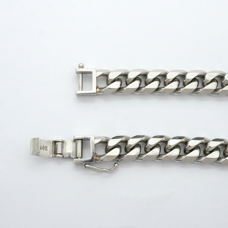 【6khh0025】喜平 ブレスレット Pt850 プラチナ 8面 シングル 22.1cm 100.8g キヘイ【中古】メンズ レディース ユニセックス