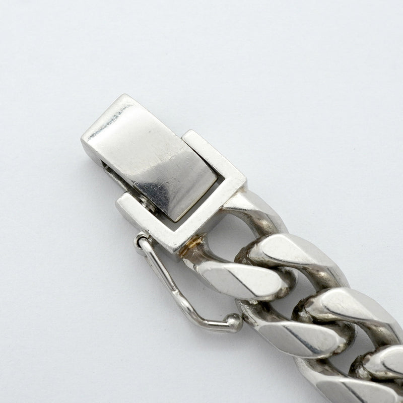 【6khh0025】喜平 ブレスレット Pt850 プラチナ 8面 シングル 22.1cm 100.8g キヘイ【中古】メンズ レディース ユニセックス