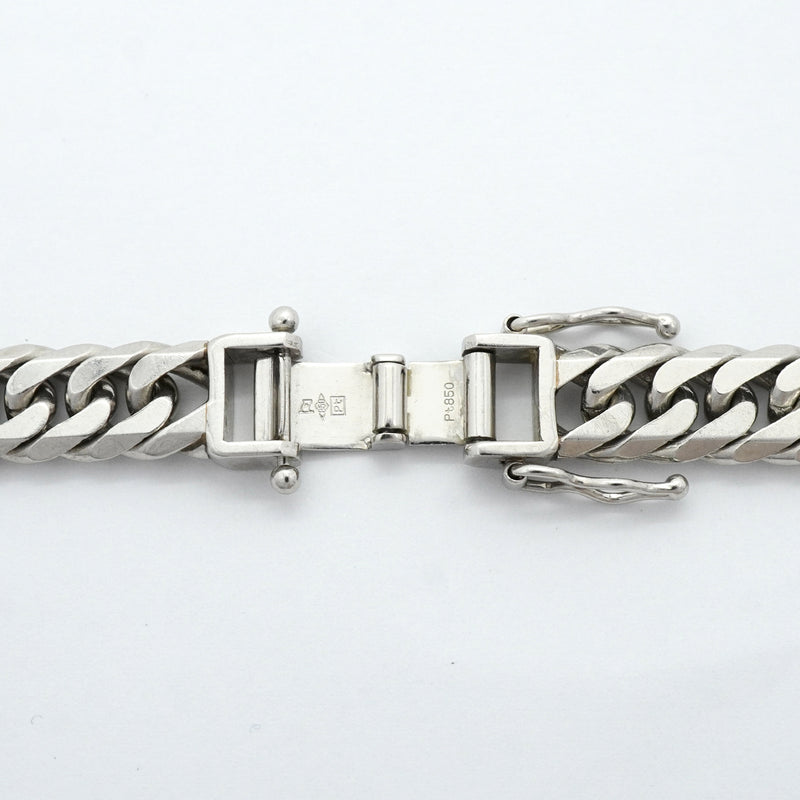 【6khh0027】喜平 ネックレス Pt850 プラチナ 6面 ダブル 50.7cm 100.6g キヘイ【中古】メンズ レディース ユニセックス