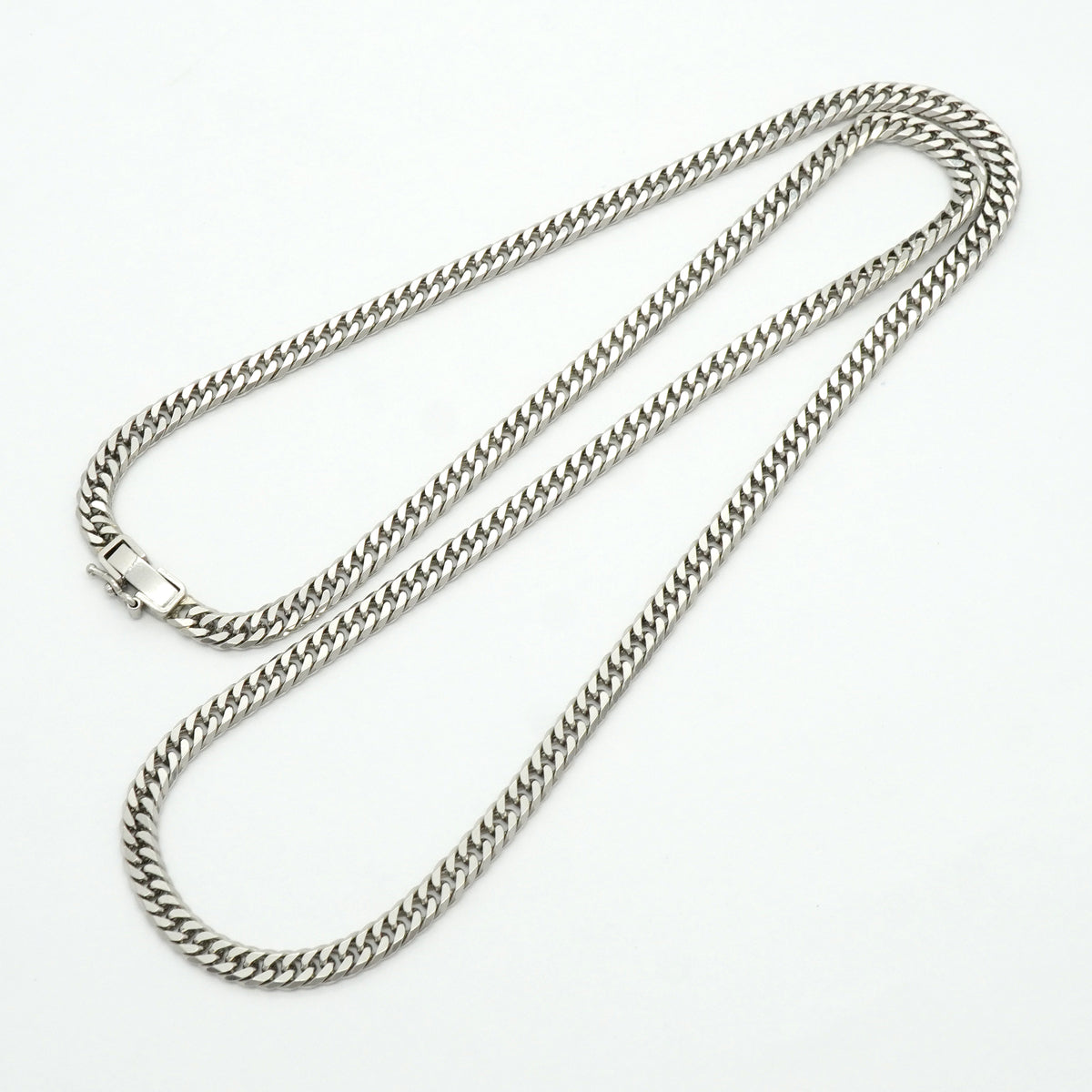 【6khh0029】喜平 ネックレス Pt850 プラチナ 6面 ダブル 52cm 30.5g キヘイ【中古】メンズ レディース ユニセックス