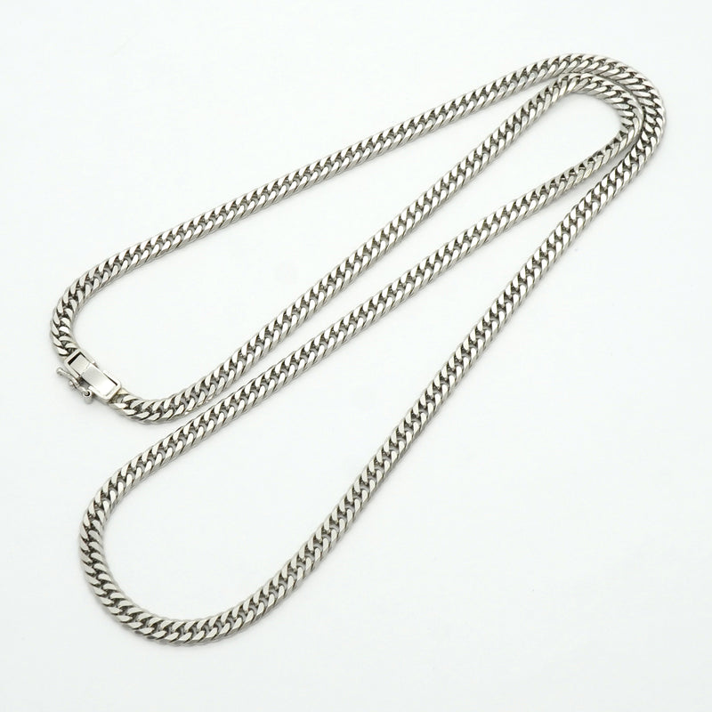 【6khh0029】喜平 ネックレス Pt850 プラチナ 6面 ダブル 52cm 30.5g キヘイ【中古】メンズ レディース ユニセックス