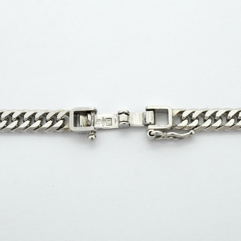【6khh0029】喜平 ネックレス Pt850 プラチナ 6面 ダブル 52cm 30.5g キヘイ【中古】メンズ レディース ユニセックス