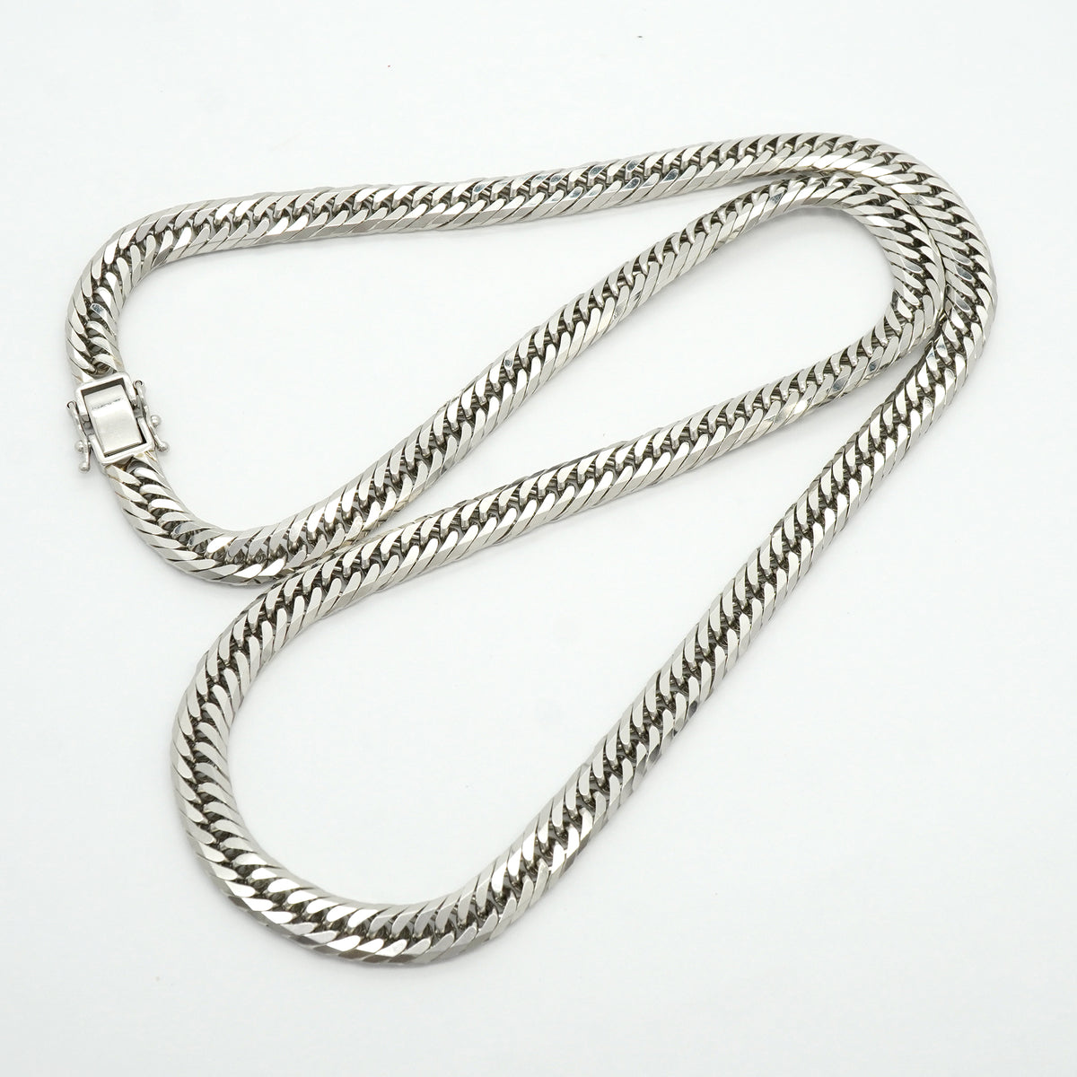 【6khh0030】喜平 ネックレス Pt850 プラチナ 8面 トリプル 60.3cm 100.4g キヘイ【中古】メンズ レディース ユニセックス
