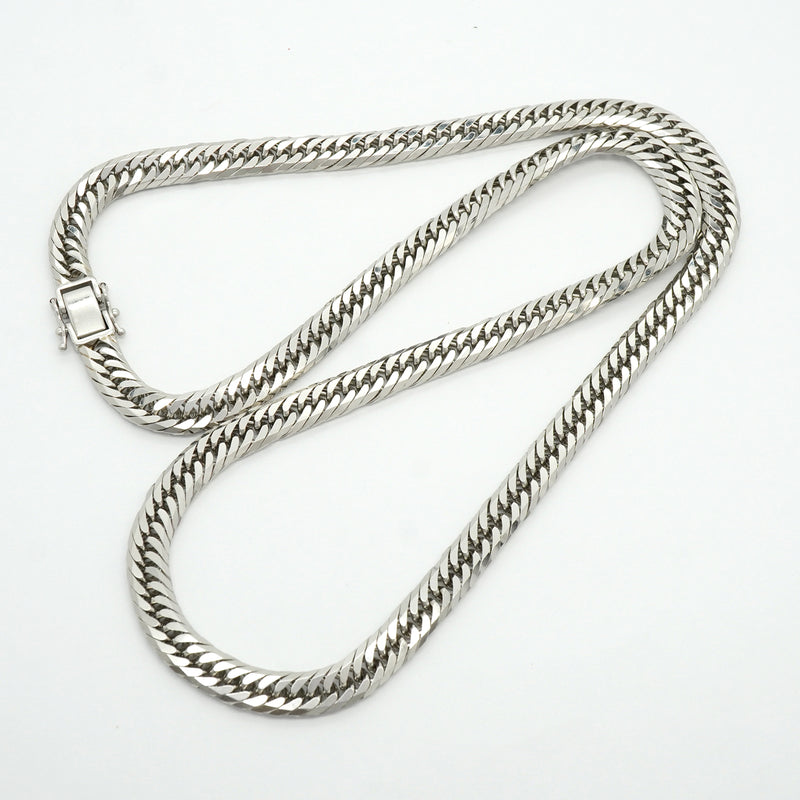 【6khh0030】喜平 ネックレス Pt850 プラチナ 8面 トリプル 60.3cm 100.4g キヘイ【中古】メンズ レディース ユニセックス