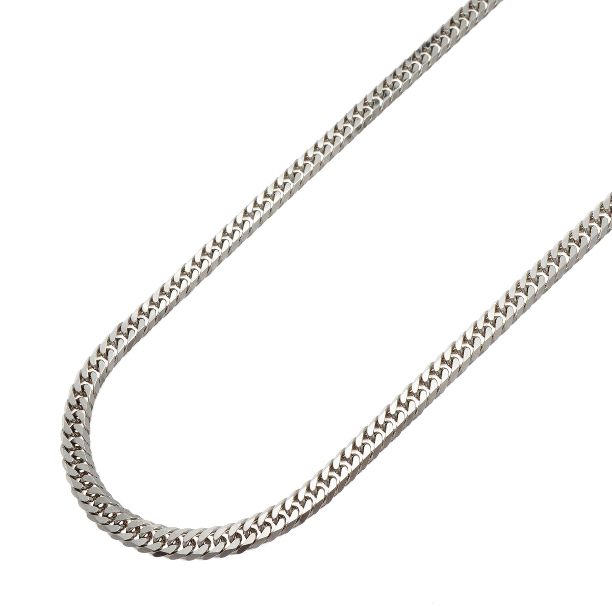 【6khh0031】喜平 ネックレス Pt850 プラチナ 6面 ダブル 60.8cm 50.6g キヘイ【中古】メンズ レディース ユニセックス