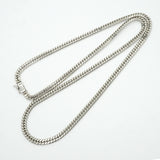 【6khh0031】喜平 ネックレス Pt850 プラチナ 6面 ダブル 60.8cm 50.6g キヘイ【中古】メンズ レディース ユニセックス
