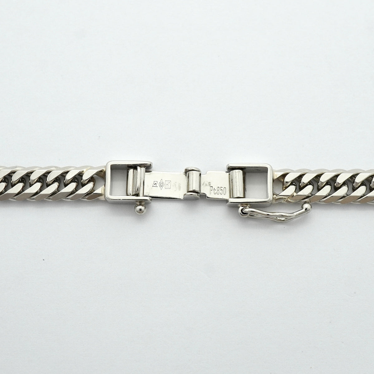 【6khh0031】喜平 ネックレス Pt850 プラチナ 6面 ダブル 60.8cm 50.6g キヘイ【中古】メンズ レディース ユニセックス