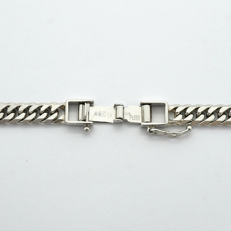 【6khh0031】喜平 ネックレス Pt850 プラチナ 6面 ダブル 60.8cm 50.6g キヘイ【中古】メンズ レディース ユニセックス