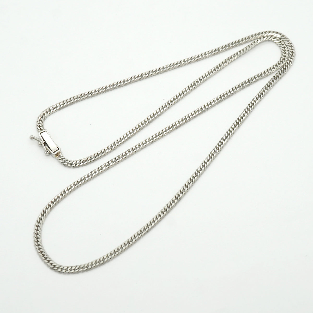 【6khh0032】喜平 ネックレス Pt850 プラチナ 6面 ダブル 45.4cm 10.2g キヘイ【中古】メンズ レディース ユニセックス