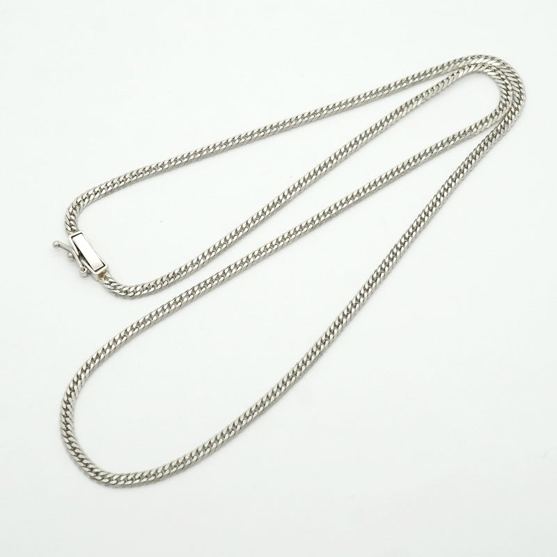 【6khh0032】喜平 ネックレス Pt850 プラチナ 6面 ダブル 45.4cm 10.2g キヘイ【中古】メンズ レディース ユニセックス