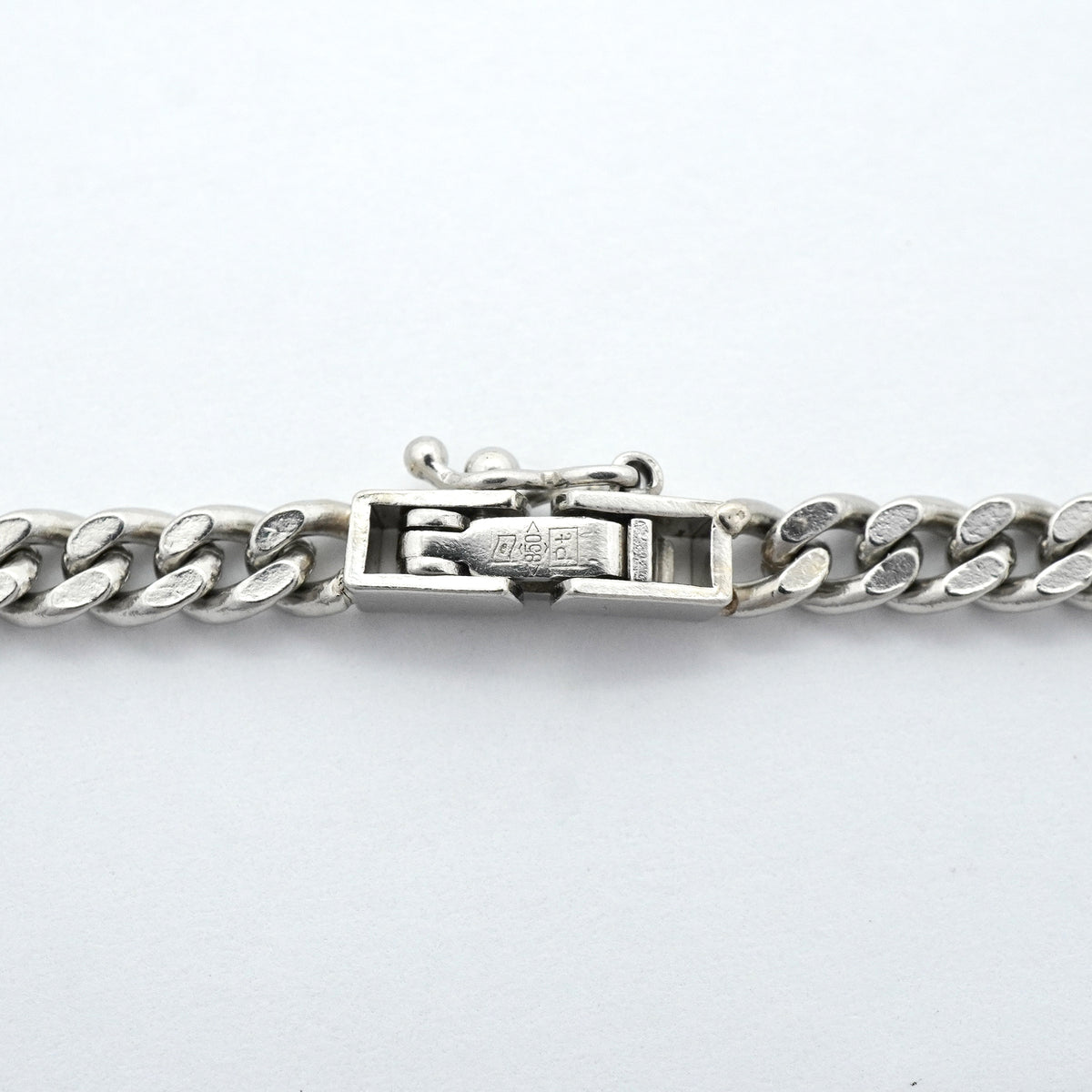【6khh0034】喜平 ブレスレット Pt850 プラチナ 2面 シングル 18.8cm 11.4g キヘイ【中古】メンズ レディース ユニセックス