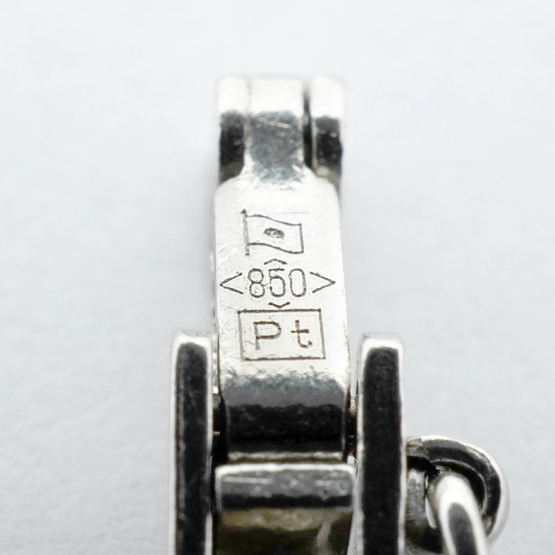 【6khh0034】喜平 ブレスレット Pt850 プラチナ 2面 シングル 18.8cm 11.4g キヘイ【中古】メンズ レディース ユニセックス