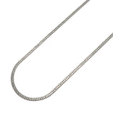 【6khh0035】喜平 ネックレス Pt850 プラチナ 6面 ダブル 50.9cm 11.2g キヘイ【中古】メンズ レディース ユニセックス
