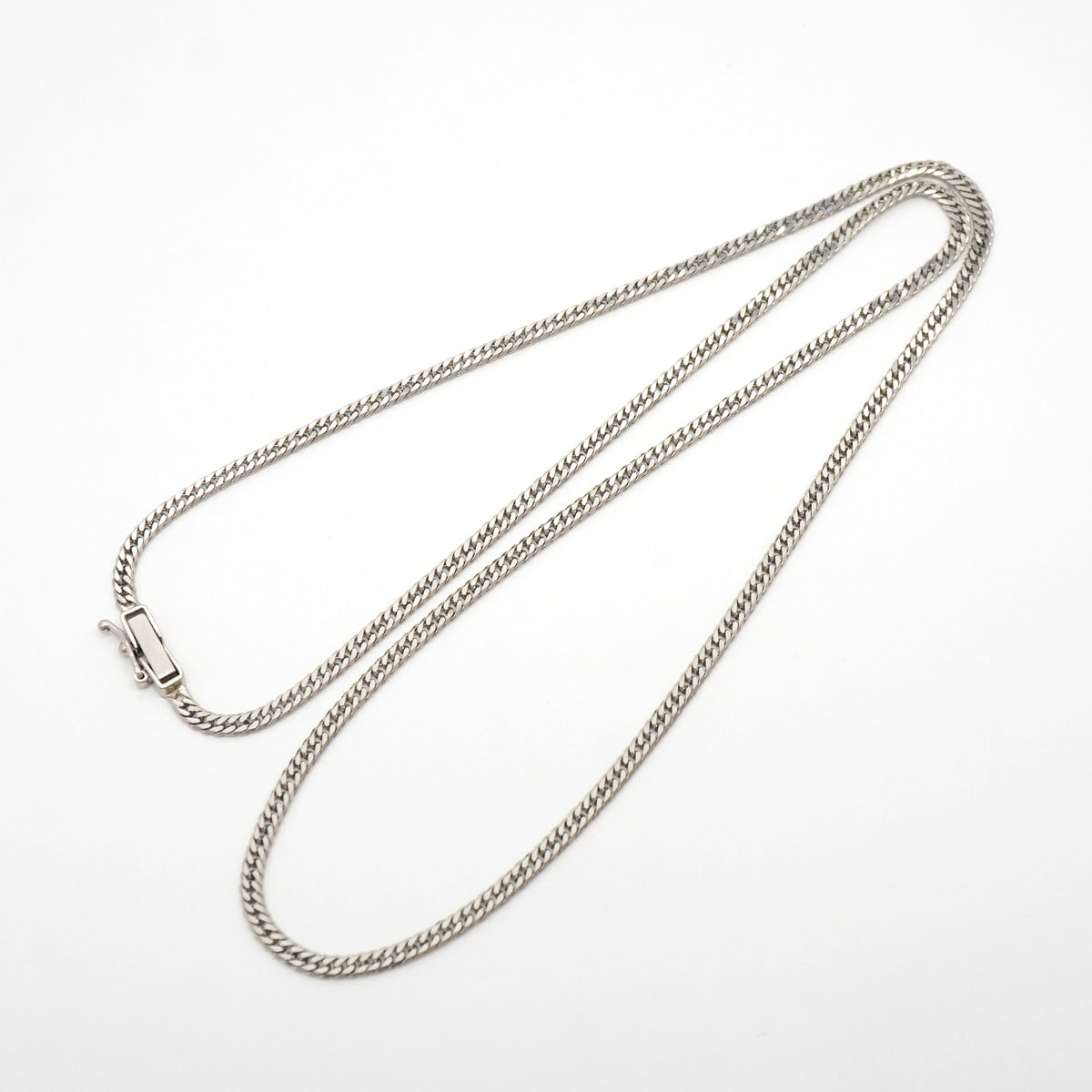【6khh0035】喜平 ネックレス Pt850 プラチナ 6面 ダブル 50.9cm 11.2g キヘイ【中古】メンズ レディース ユニセックス
