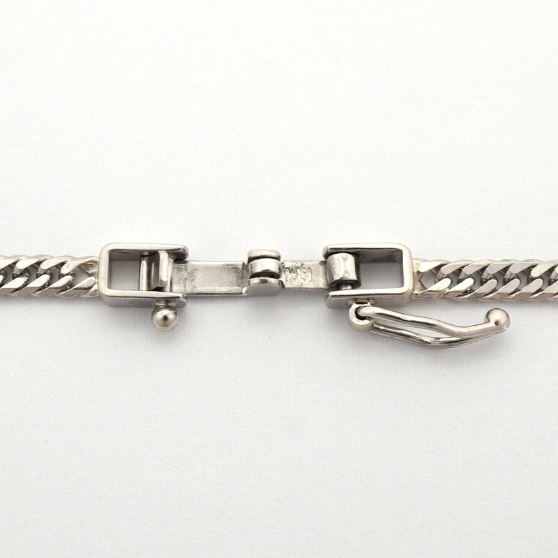 【6khh0035】喜平 ネックレス Pt850 プラチナ 6面 ダブル 50.9cm 11.2g キヘイ【中古】メンズ レディース ユニセックス