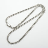 【6khh0039】喜平 ネックレス Pt850 プラチナ トリプル 12面 51.3cm 30.2g キヘイ【中古】メンズ レディース ユニセックス