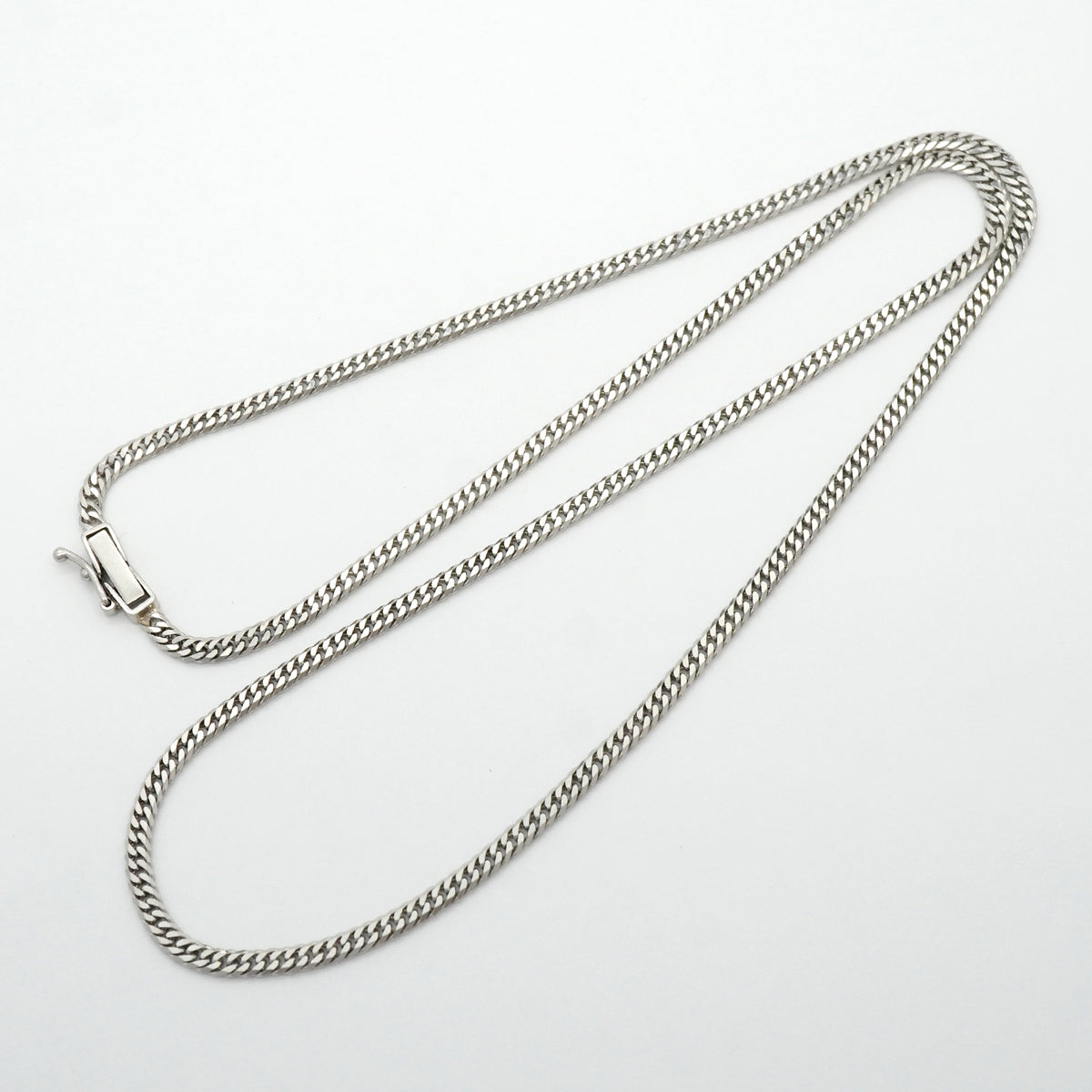 【6khh0040】喜平 ネックレス Pt850 プラチナ 6面 ダブル 46.5cm 11.2g キヘイ【中古】メンズ レディース ユニセックス