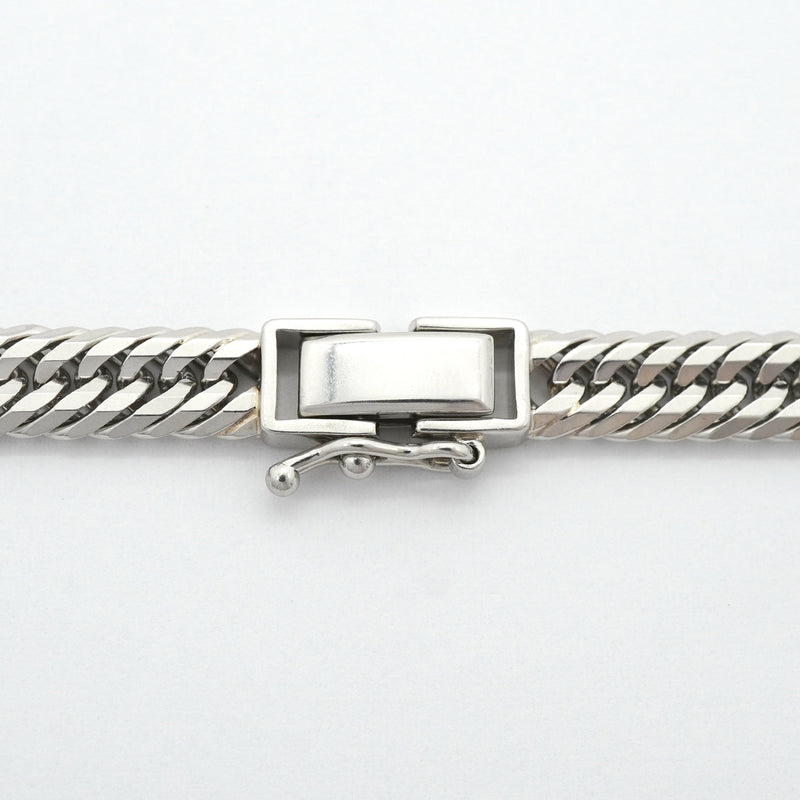 【6khh0042】喜平 ネックレス Pt850 プラチナ トリプル 12面 50.6cm 50.6g キヘイ【中古】メンズ レディース ユニセックス