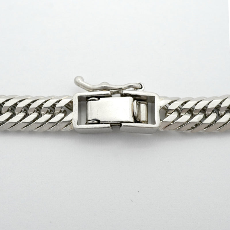 【6khh0043】喜平 ブレスレット Pt850 プラチナ トリプル 12面 20.7cm 21.2g キヘイ【中古】メンズ レディース ユニセックス