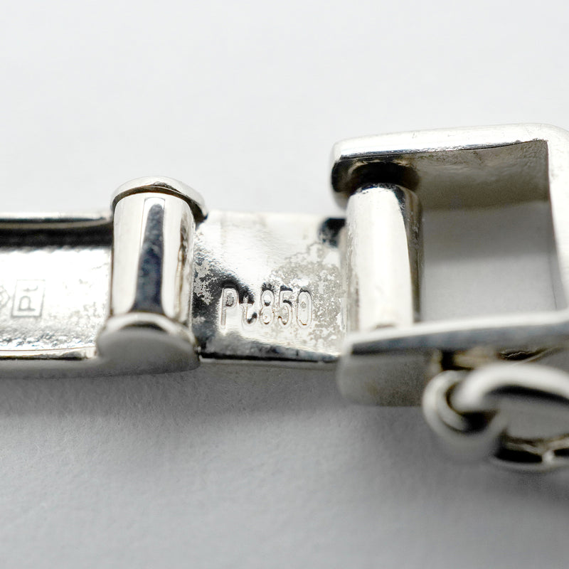 【6khh0043】喜平 ブレスレット Pt850 プラチナ トリプル 12面 20.7cm 21.2g キヘイ【中古】メンズ レディース ユニセックス