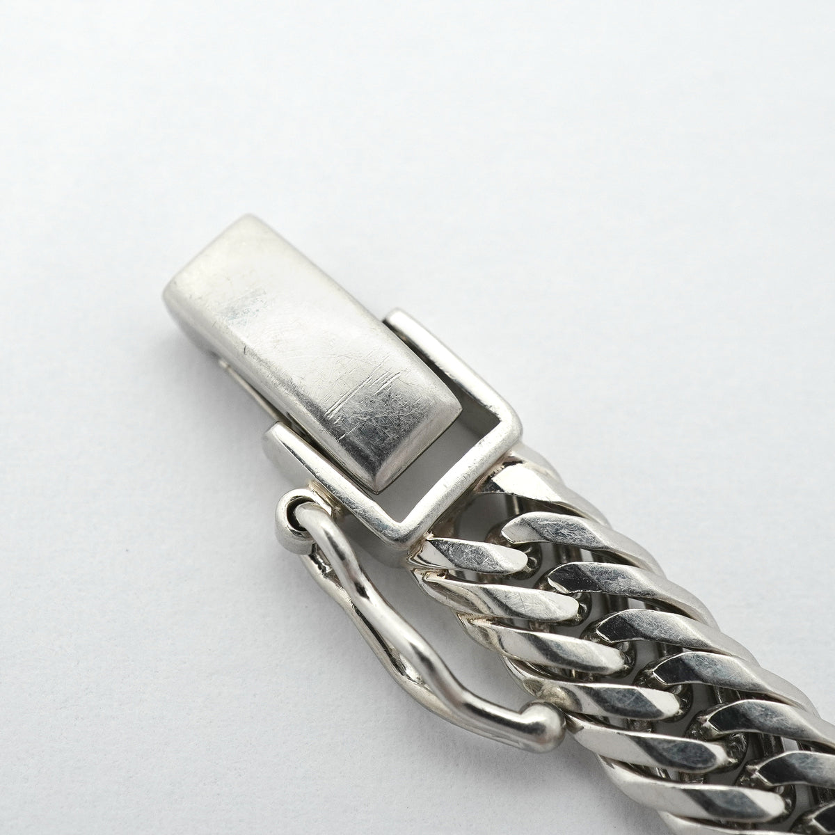 【6khh0043】喜平 ブレスレット Pt850 プラチナ トリプル 12面 20.7cm 21.2g キヘイ【中古】メンズ レディース ユニセックス