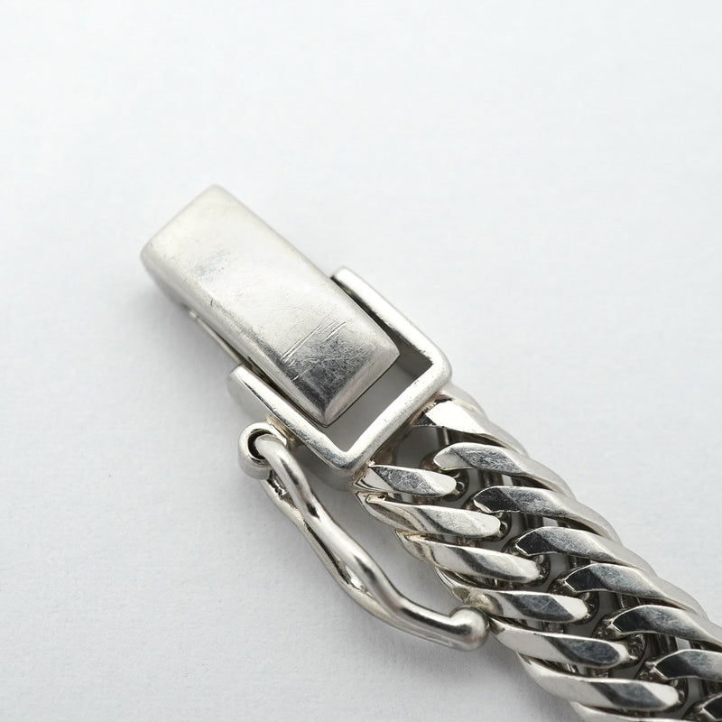 【6khh0043】喜平 ブレスレット Pt850 プラチナ トリプル 12面 20.7cm 21.2g キヘイ【中古】メンズ レディース ユニセックス