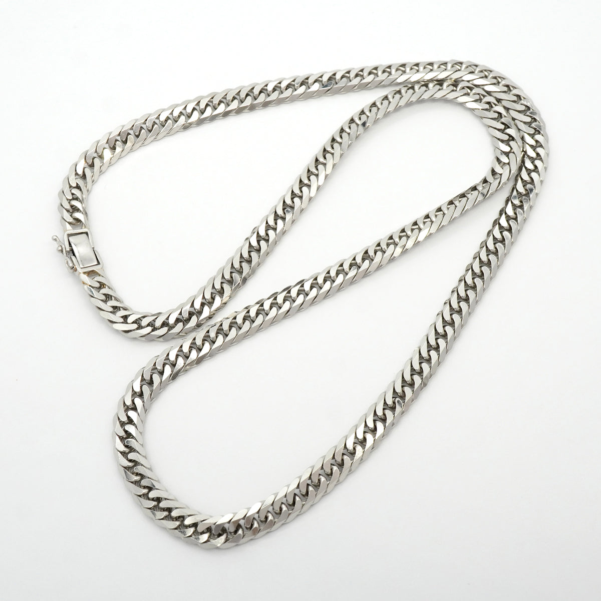 【6khh0044】喜平 ネックレス Pt850 プラチナ 6面 ダブル 60.1cm 100.4g キヘイ【中古】メンズ レディース ユニセックス