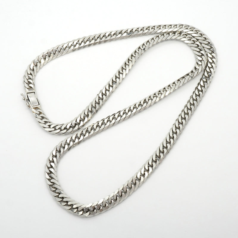 【6khh0044】喜平 ネックレス Pt850 プラチナ 6面 ダブル 60.1cm 100.4g キヘイ【中古】メンズ レディース ユニセックス