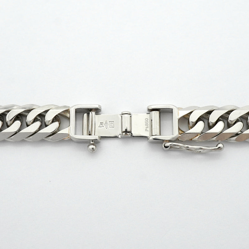 【6khh0044】喜平 ネックレス Pt850 プラチナ 6面 ダブル 60.1cm 100.4g キヘイ【中古】メンズ レディース ユニセックス