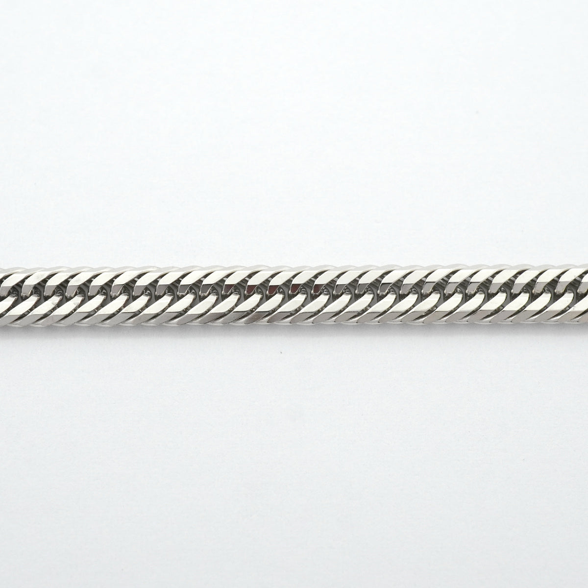 【6khh0045】喜平 ブレスレット Pt850 プラチナ トリプル 12面 19.7cm 12.8g キヘイ【中古】メンズ レディース ユニセックス