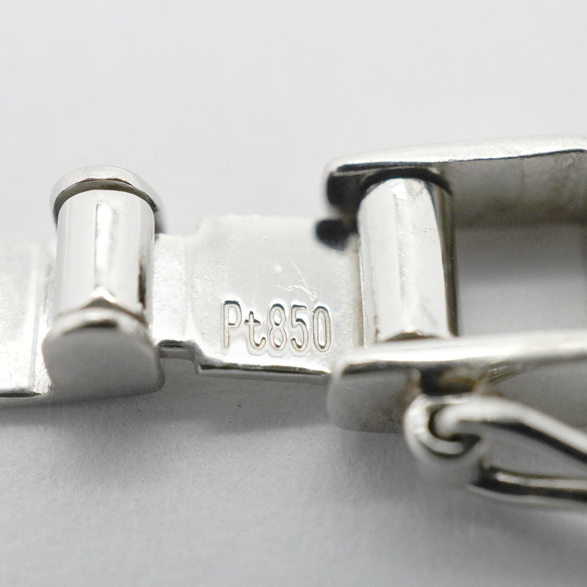 【6khh0045】喜平 ブレスレット Pt850 プラチナ トリプル 12面 19.7cm 12.8g キヘイ【中古】メンズ レディース ユニセックス