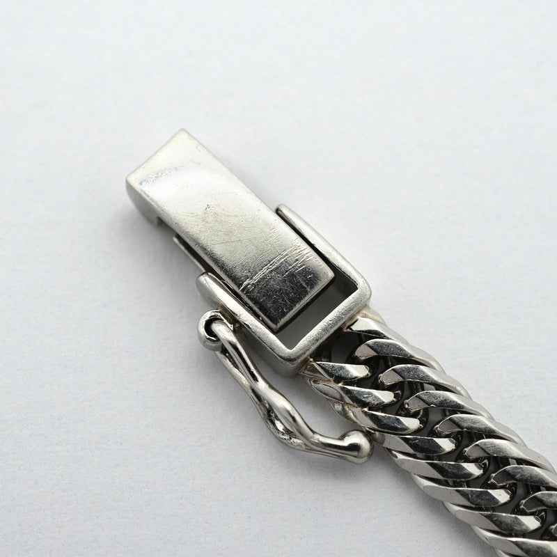 【6khh0045】喜平 ブレスレット Pt850 プラチナ トリプル 12面 19.7cm 12.8g キヘイ【中古】メンズ レディース ユニセックス