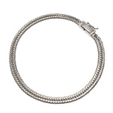 【6khh0045】喜平 ブレスレット Pt850 プラチナ トリプル 12面 19.7cm 12.8g キヘイ【中古】メンズ レディース ユニセックス