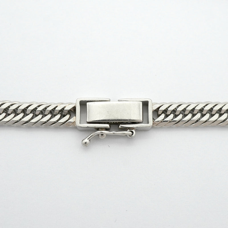 【6khh0045】喜平 ブレスレット Pt850 プラチナ トリプル 12面 19.7cm 12.8g キヘイ【中古】メンズ レディース ユニセックス