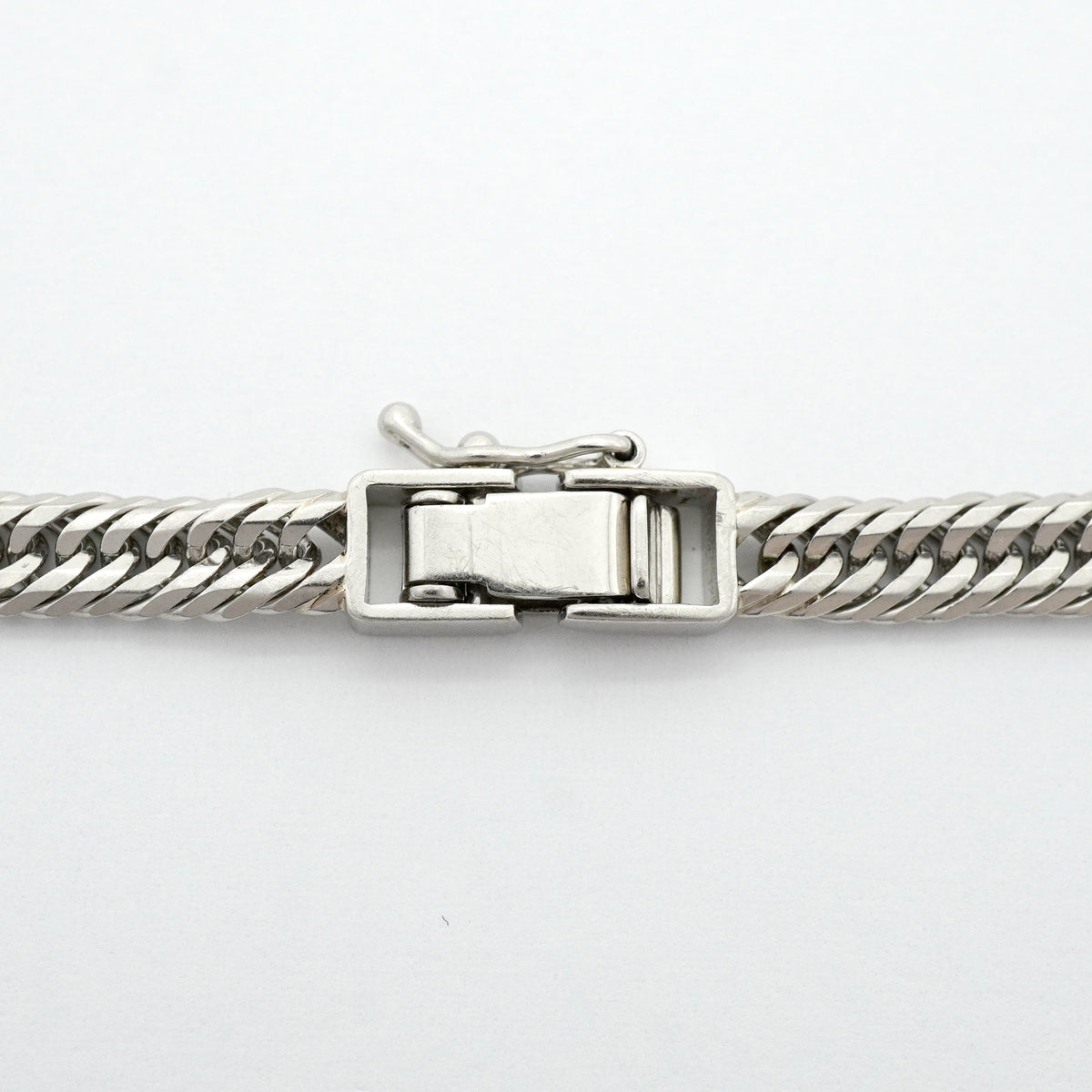 【6khh0045】喜平 ブレスレット Pt850 プラチナ トリプル 12面 19.7cm 12.8g キヘイ【中古】メンズ レディース ユニセックス